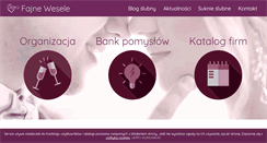 Desktop Screenshot of fajnewesele.pl